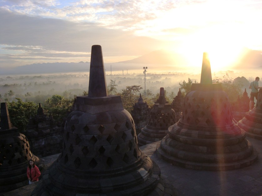Sonnenaufgang, Borobudur