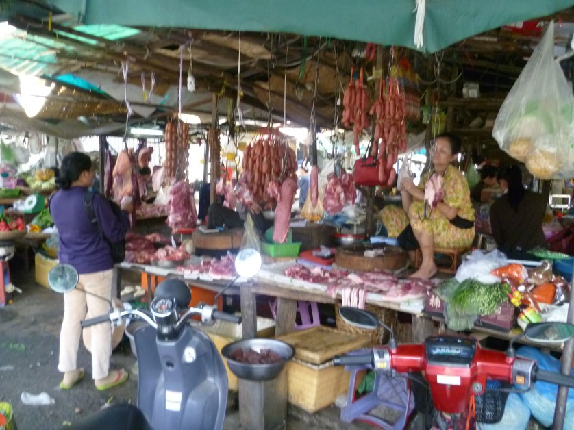 Fleischstand, Phnom Penh